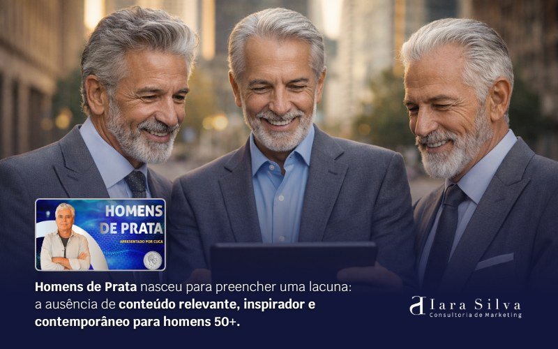 homens de prata nasceu para preencher uma lacuna: a ausência de conteúdo relevante, inspirador e compentmporâneo par ahomens 50+ idade