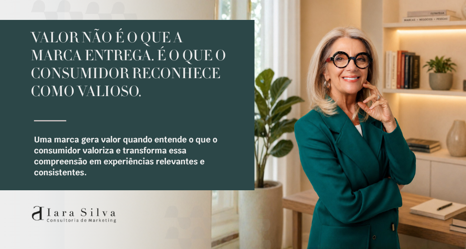 A imagem serve para ilustrar  o valor da marca, principalmente, para mostrar que podem ser diversas coisas e que é fundamental a empresa descobrir o que gera valor para o seu consumidor? E aí o caminho é a inteligência de mercado.  